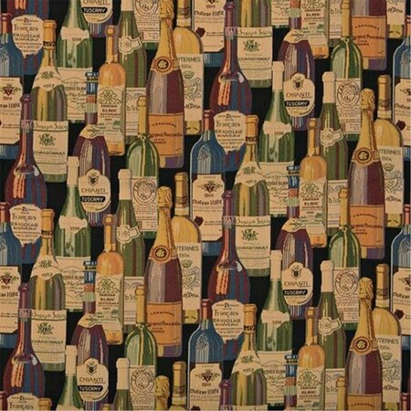 DESIGNER FABRICS 54 in. Wide , French And Italian Wine Bottles, Themed Tapestry Upholstery Fabric DE86805